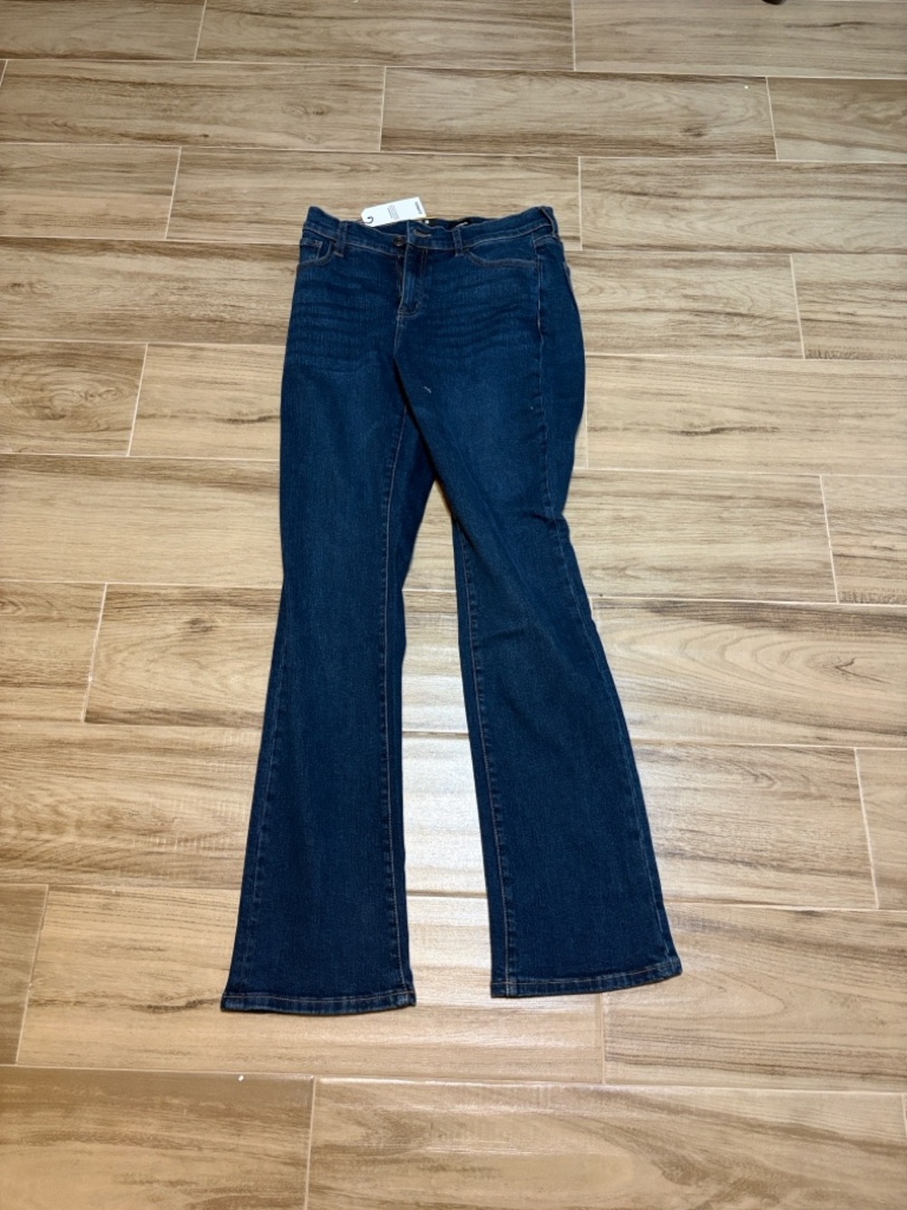 Express Dark Blue Flare Jeans
